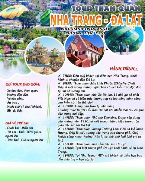 tour du lịch nha trang đà lạt 1 ngày - Hình 3