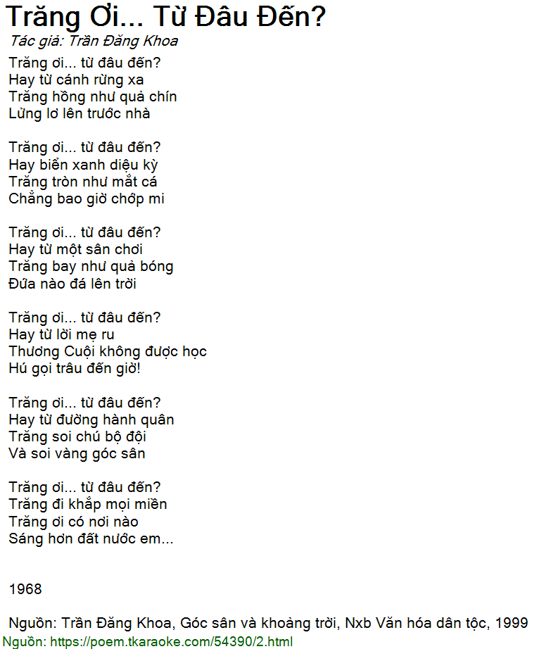 trăng ơi từ đâu đến bài thơ - Hình 2