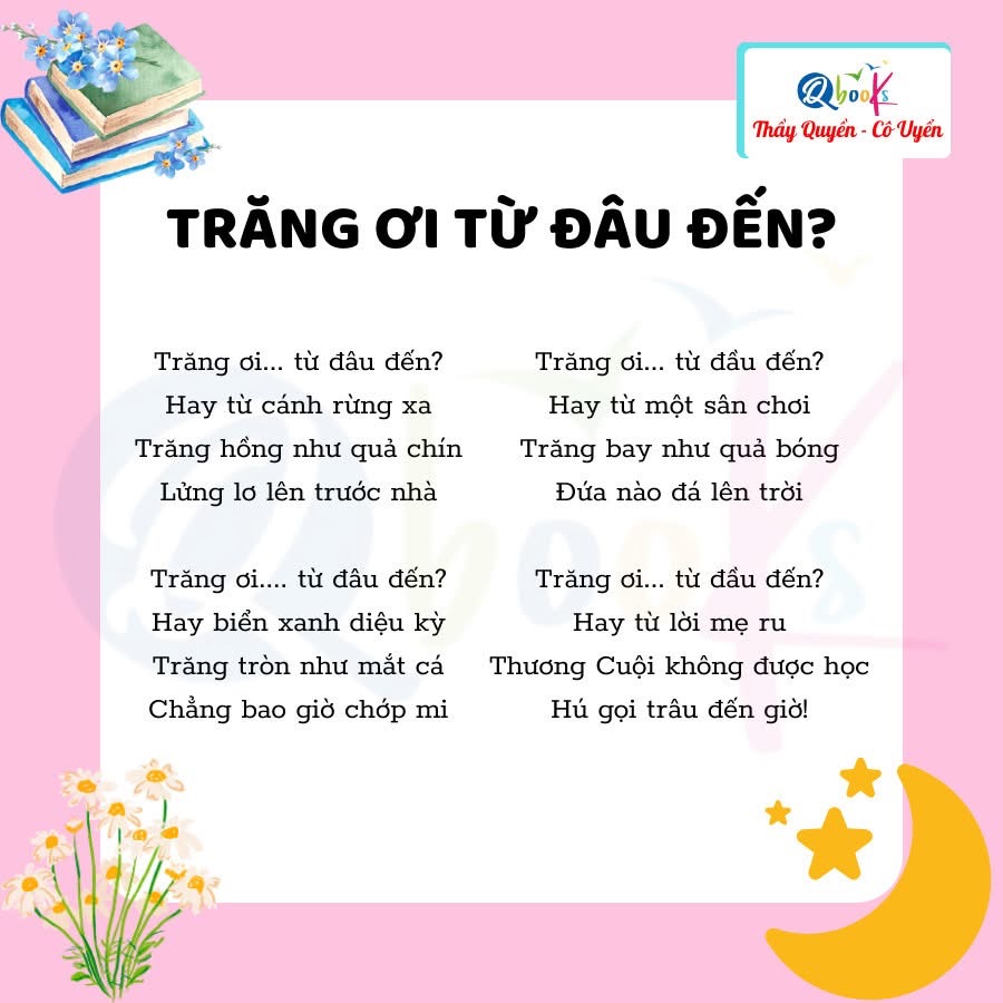 trăng ơi từ đâu đến bài thơ