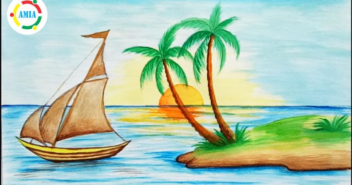 tranh phong cảnh đẹp dễ vẽ - Hình 3