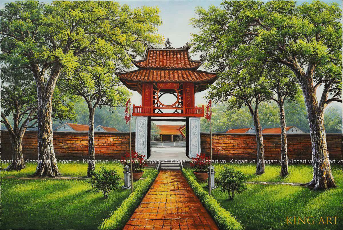 tranh văn miếu quốc tử giám - Hình 3