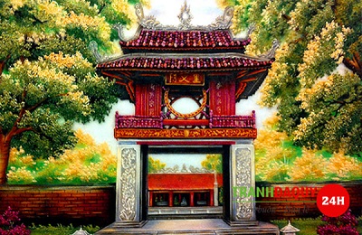 tranh văn miếu quốc tử giám - Hình 4