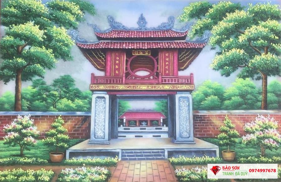 tranh văn miếu quốc tử giám