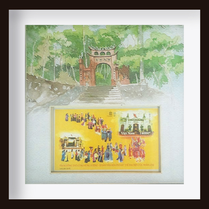tranh vẽ lễ hội đền hùng - Hình 4