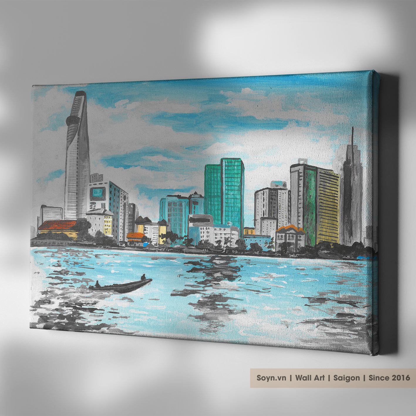 Tranh vẽ Thành phố Hồ Chí Minh tái hiện cuộc sống sôi động