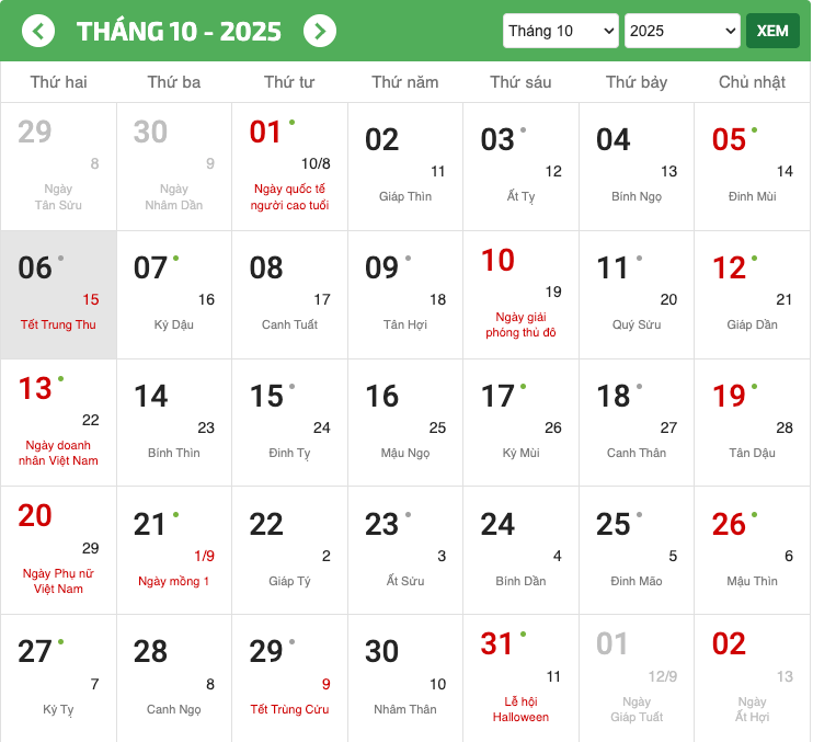 trung thu 2026 còn bao nhiêu ngày