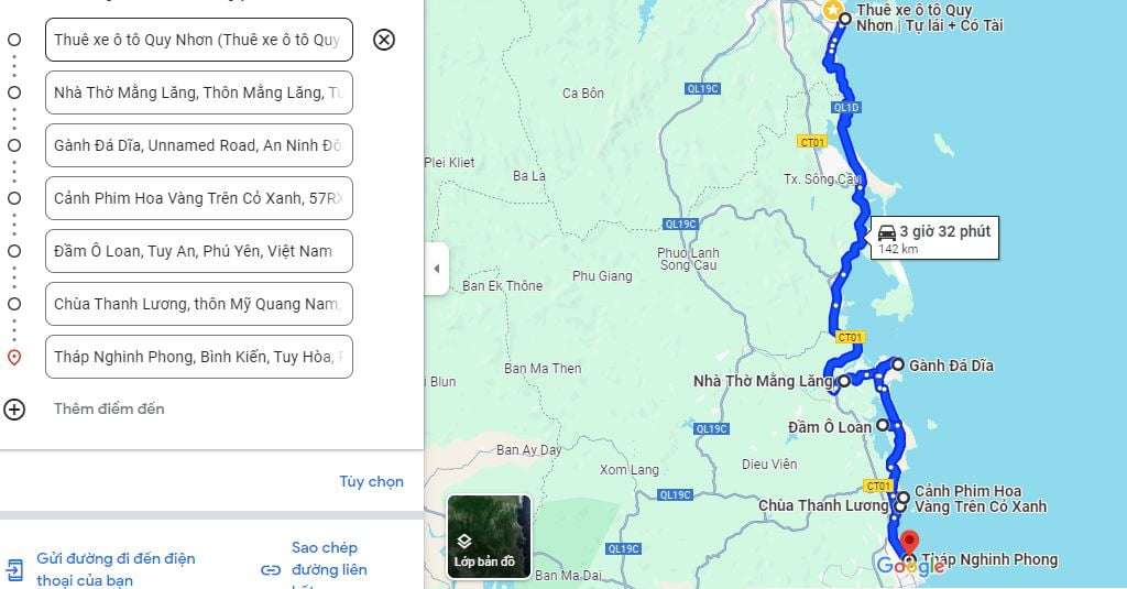 từ quy nhơn đi phú yên bao nhiêu km - Hình 3