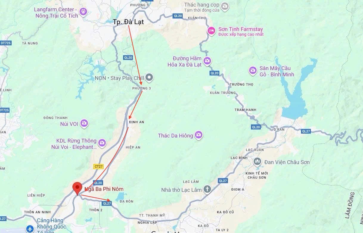 Khung cảnh thiên nhiên dọc tuyến đường mới Nha Trang Đà Lạt hấp dẫn