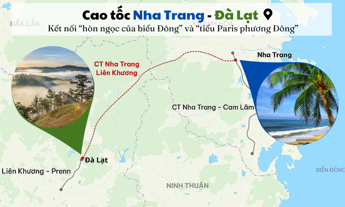 Toàn cảnh tuyến đường mới Nha Trang Đà Lạt với cảnh quan núi rừng đẹp