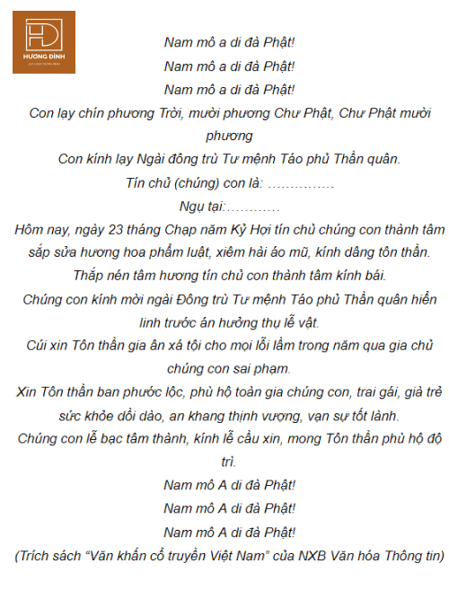 văn cúng đưa ông táo về trời - Hình 4
