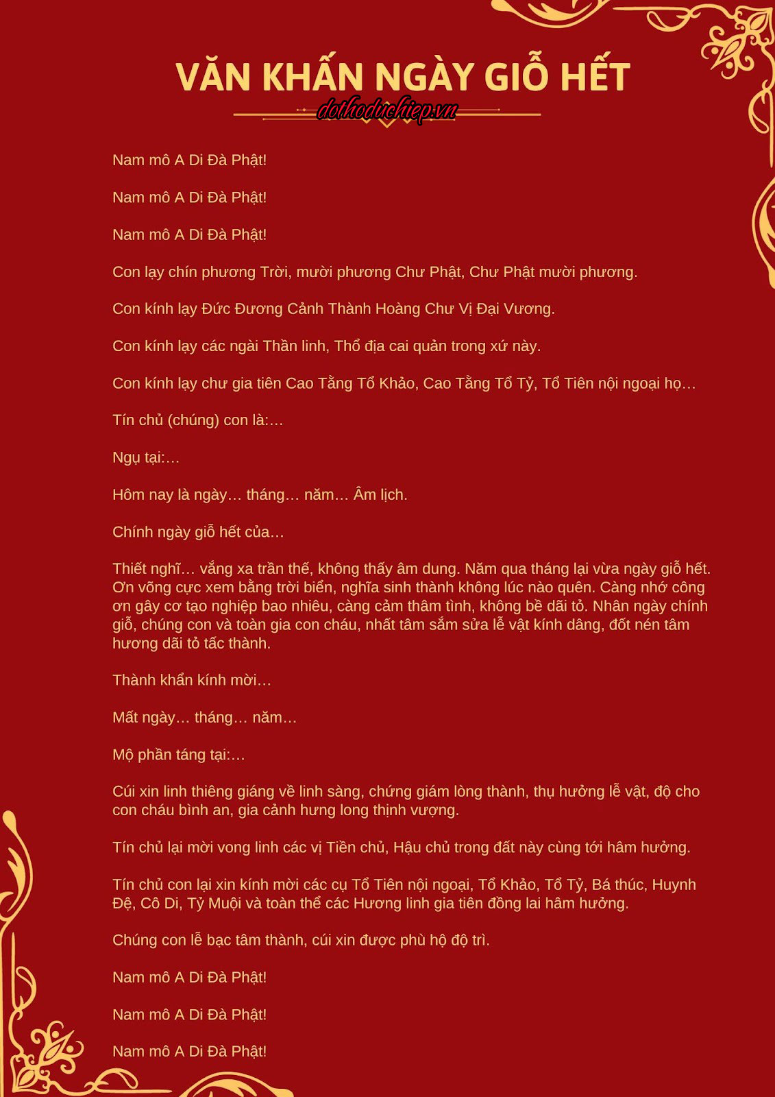 văn cúng giỗ cha - Hình 2