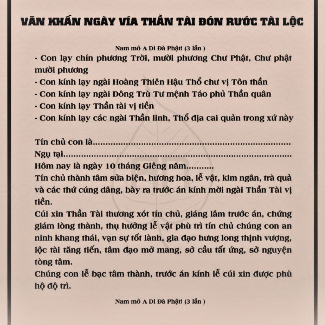 văn cúng ngày vía thần tài - Hình 4