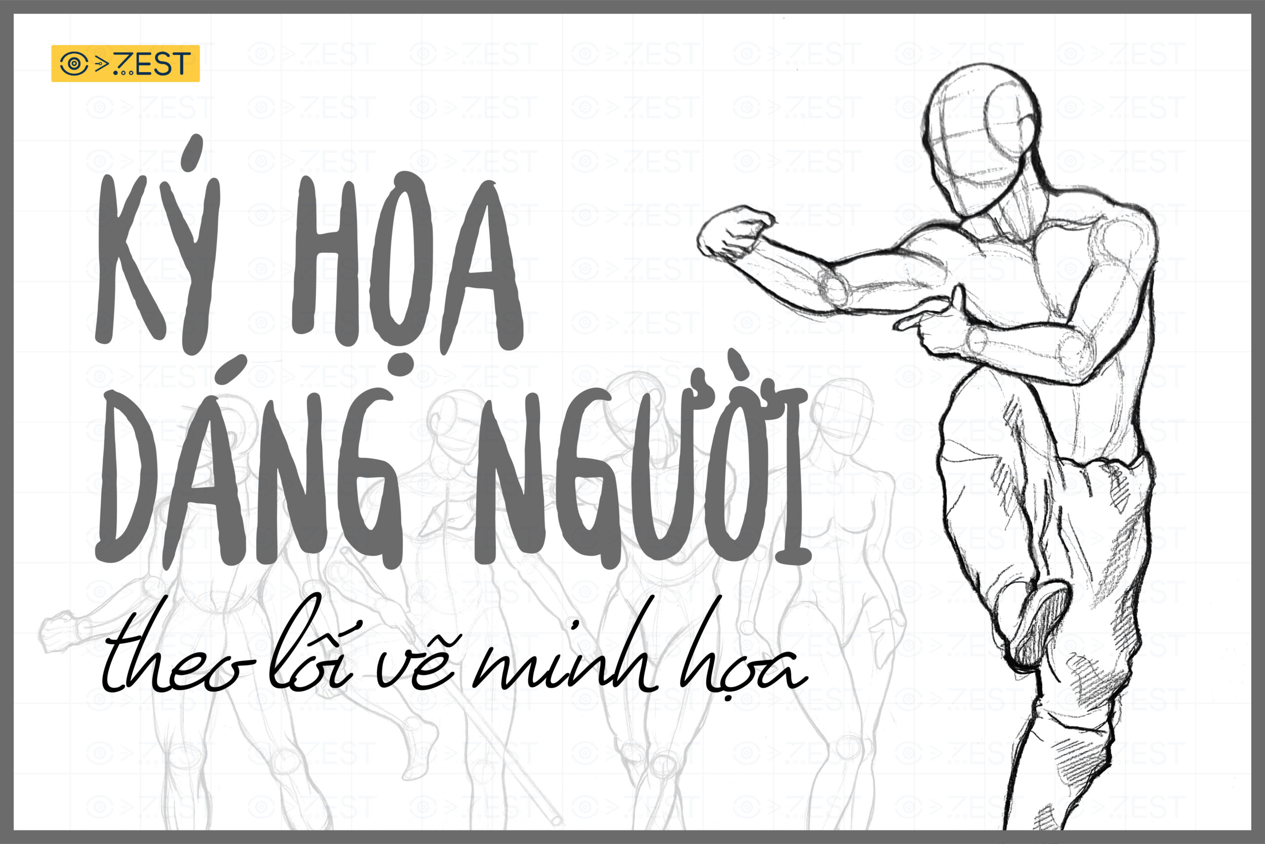 vẽ kí họa dáng người đơn giản - Hình 3