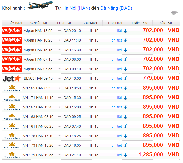 vé máy bay hà nội đà nẵng vietjet - Hình 3