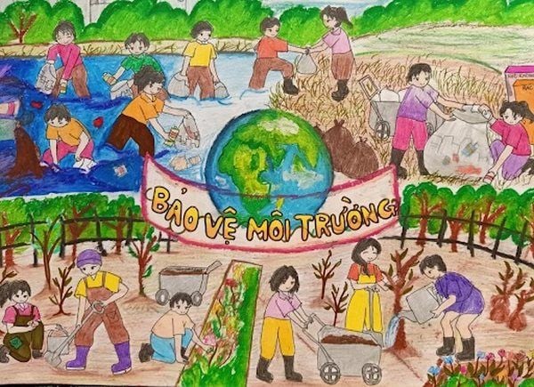 vẽ tranh đề tài môi trường