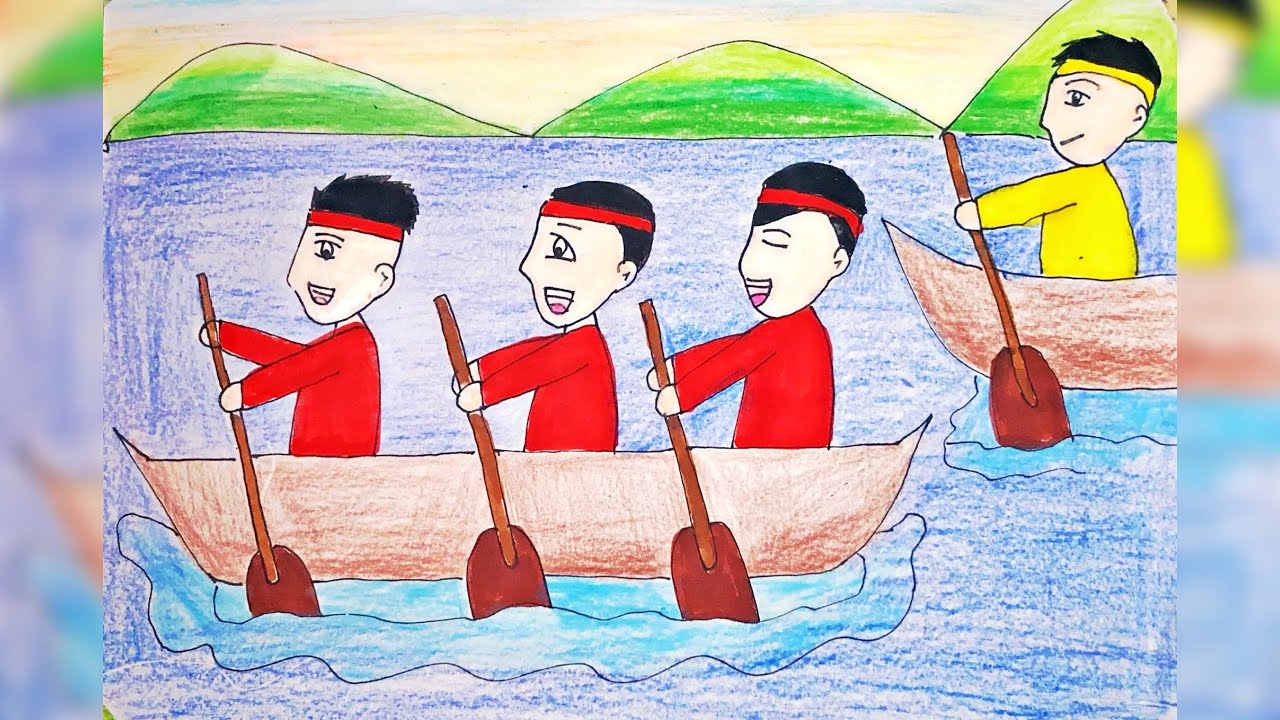 vẽ tranh lễ hội đơn giản - Hình 5