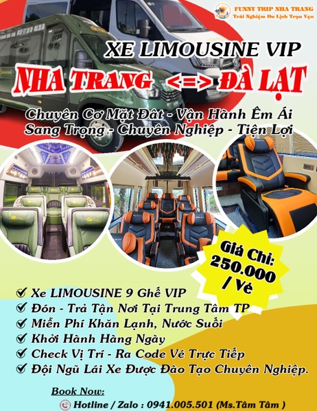 vé xe limousine đi đà lạt - Hình 3