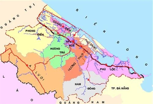 vị trí địa lý của huế