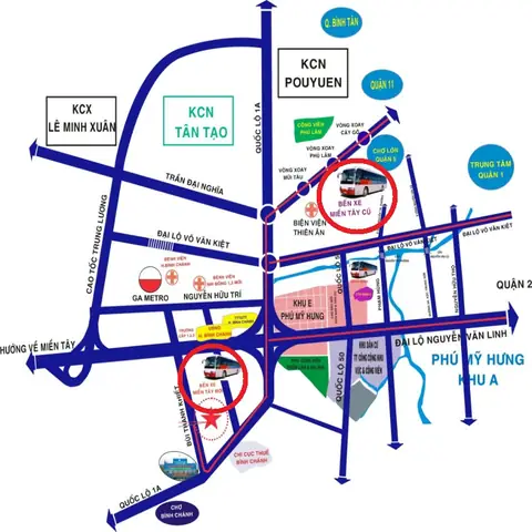 Xem Sơ Đồ Nhà Ga Bến Xe Miền Tây – Hướng Dẫn Đến Nơi
