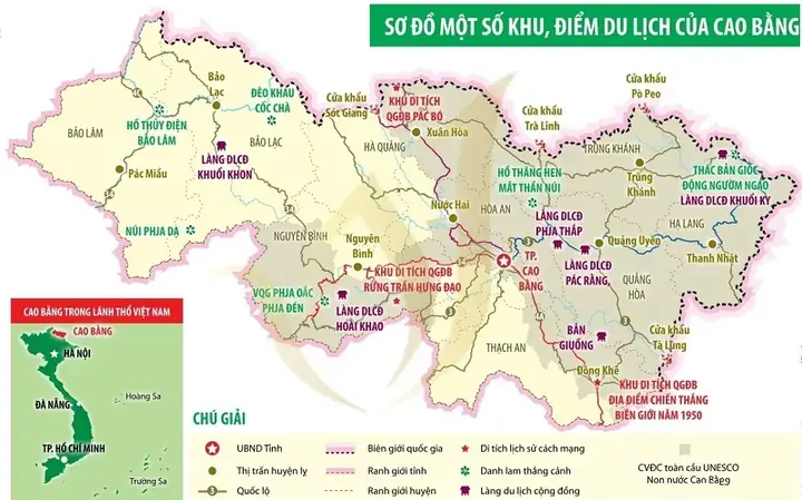 Khám Phá Bản Đồ Du Lịch Cao Bằng: 10 Điểm Nổi Bật