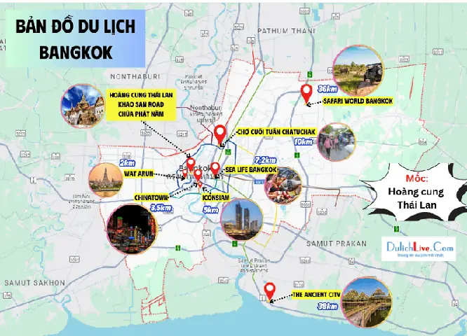 Khám Phá Bản Đồ Du Lịch Thái Lan: Địa Điểm Nổi Bật Du Khách