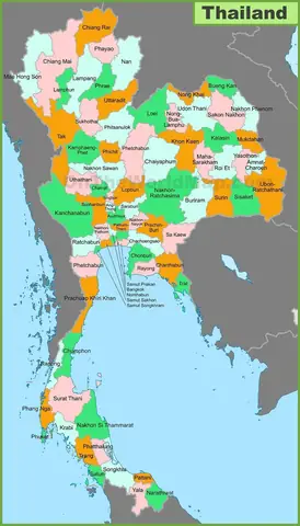 Khám Phá Bản Đồ Du Lịch Thái Lan: Địa Điểm Nổi Bật Du Khách
