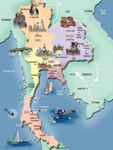 Khám Phá Bản Đồ Du Lịch Thái Lan: Địa Điểm Nổi Bật Du Khách