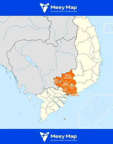 Bản Đồ Đông Nam Bộ: Các Tỉnh & Giáp Ranh
