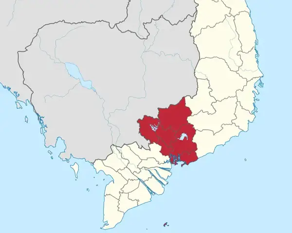 Bản Đồ Đông Nam Bộ: Các Tỉnh & Giáp Ranh