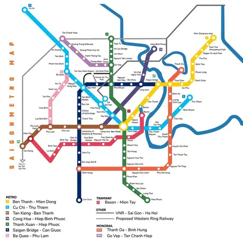 Xem Chi Tiết Lộ Trình Tuyến Metro Số 1 Bến Thành – Suối Tiên