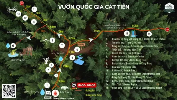 Bản Đồ Vườn Quốc Gia Nam Cát Tiên: Hướng Dẫn Chi Tiết