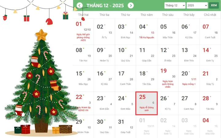 Đếm Ngược: Còn Bao Nhiêu Ngày Nữa Đến Noel 2026 Đếm Ngược: Còn Bao Nhiêu Ngày Nữa Đến Noel 2026
