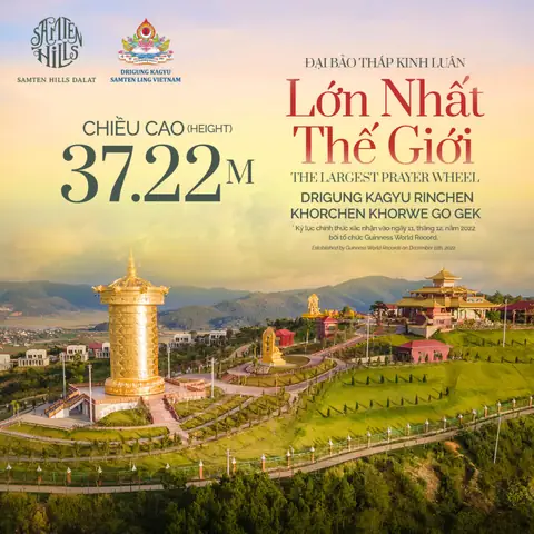 Khám Phá Đại Bảo Tháp Kinh Luân – Biểu Tượng Vàng 24k Đà Lạt Khám Phá Đại Bảo Tháp Kinh Luân – Biểu Tượng Vàng 24k Đà Lạt