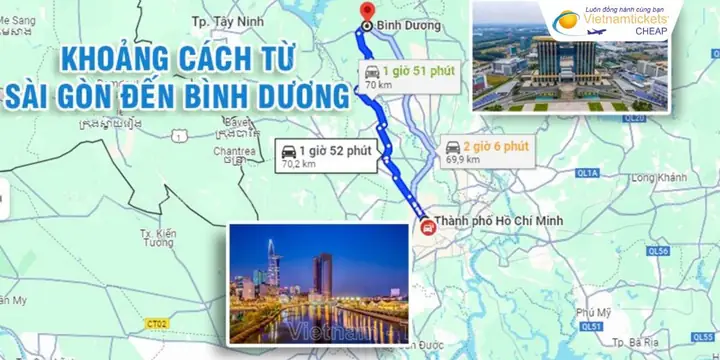 Bến Cát Cách Thành Phố Hồ Chí Minh Bao Xa? Hướng Dẫn Chi Tiết 2026