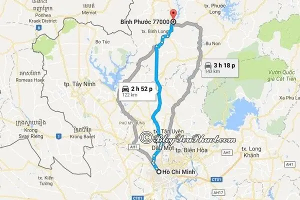 Bình Phước Cách Sài Gòn Bao Xa? Thông Tin Chi Tiết Về Khoảng Cách, Thời Gian Di Chuyển