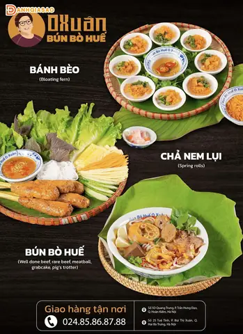 Bún Bò Huế O Xuân Menu: Đánh Giá Toàn Diện Thực Đơn & Trải Nghiệm Thực Tế
