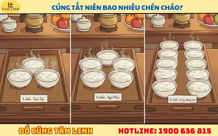 Cúng Tất Niên Bao Nhiêu Chén Cơm, Cháo? Bí Quyết Chuẩn Phong Thủy