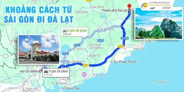 Khoảng Cách Sài Gòn Đà Lạt Bao Nhiêu Km? Chọn Tuyến Nhanh