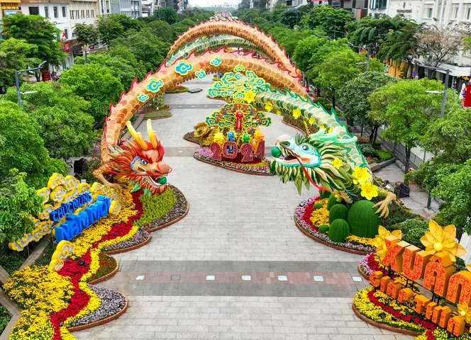 Khám Phá Đường Hoa Nguyễn Huệ – Điểm Đến Tết Nổi Bật Của Sài Gòn