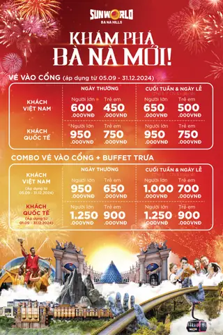 Cập Nhật Giá Vé Bà Nà Hill: Ưu Đãi, Combo & Mua Online Cập Nhật Giá Vé Bà Nà Hill: Ưu Đãi, Combo & Mua Online