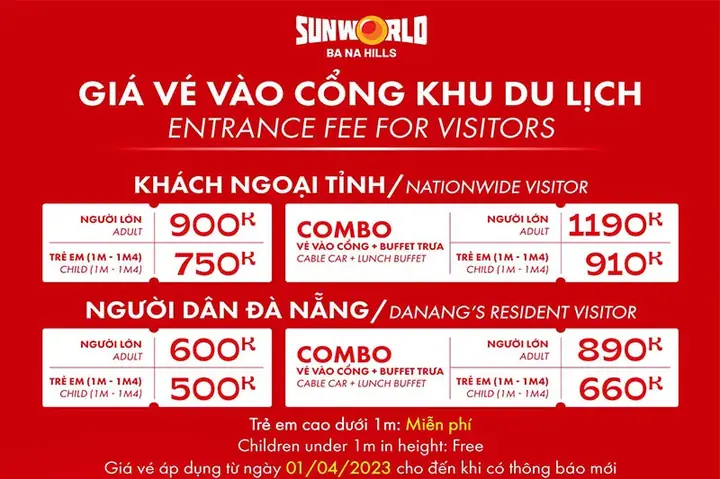 Cập Nhật Giá Vé Bà Nà Hill: Ưu Đãi, Combo & Mua Online Cập Nhật Giá Vé Bà Nà Hill: Ưu Đãi, Combo & Mua Online