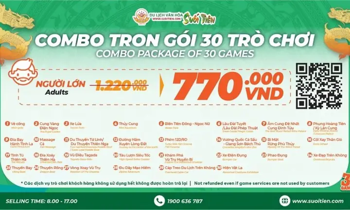 Cập Nhật Giá Vé Suối Tiên 2026 Cho Người Lớn Và Trẻ Em Cập Nhật Giá Vé Suối Tiên 2026 Cho Người Lớn Và Trẻ Em