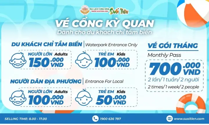 Cập Nhật Giá Vé Suối Tiên 2026 Cho Người Lớn Và Trẻ Em Cập Nhật Giá Vé Suối Tiên 2026 Cho Người Lớn Và Trẻ Em