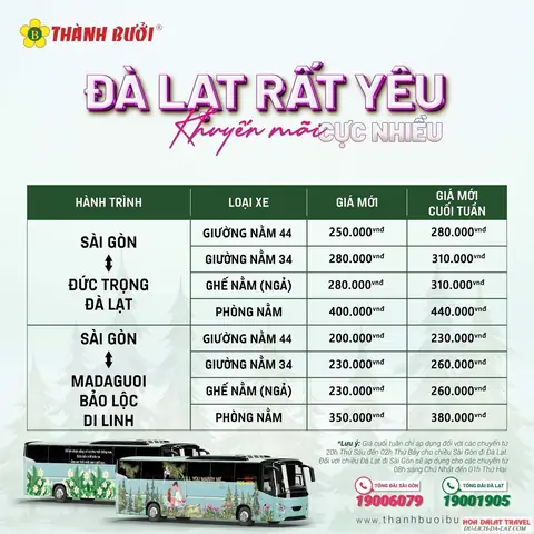 Đặt Vé Xe Sài Gòn → Đà Lạt: Top 10 Nhà Xe Uy Tín, Giá, Lịch Trình