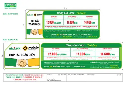 Đánh Giá Chi Tiết Giá Cước Xe Taxi 7 Chỗ Mai Linh 2026