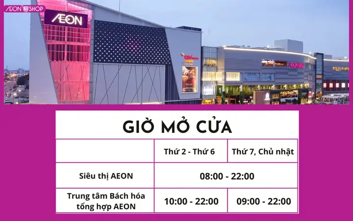 Aeon Mall Hà Đông: Giờ Mở Cửa Cập Nhật Mới Nhất