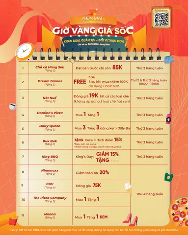 Giờ Mở Cửa Aeon Mall Long Biên: Hướng Dẫn Chi Tiết Cho Khách