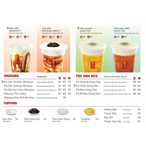 Tìm Địa Chỉ & Giờ Mở Cửa Gong Cha Aeon Mall Bình Dương