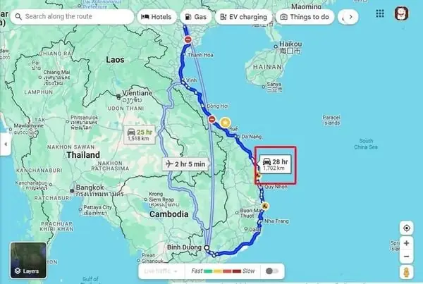 Khoảng Cách Hà Nội Sài Gòn Bao Nhiêu Km & Tuyến Đường Khoảng Cách Hà Nội Sài Gòn Bao Nhiêu Km & Tuyến Đường