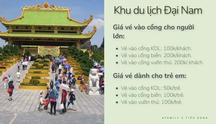 Khu Du Lịch Đại Nam Giá Vé: Bảng Giá Chi Tiết Và Kinh Nghiệm Mua Vé Khu Du Lịch Đại Nam Giá Vé: Bảng Giá Chi Tiết Và Kinh Nghiệm Mua Vé